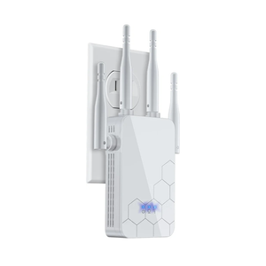 WiFi Extender Internet Booster, 10000 Sq.ft Long Range Repeater Wireless Routers Amplifier, Mesh WiFi 80% Faster, 1 Tap Setup, Broader Than Ever, Support More Network Devices at Home