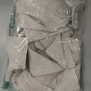 Linen Hanging Laundry Bag, 100% Linen Over The Door Laundry Hamper with Buttons and Zipper, Space Saving Door Hampers for Laundry Dirty Clothes Home Travel, Linen (20"x27")