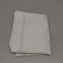 Burlap Style Farmhouse Table Runner, 13 x 90 Inch Off White, Rustic Geometric Hollow Table Runners 90 Inches Long for Dresser Table Everyday Use, 13x90 Inches, Off White