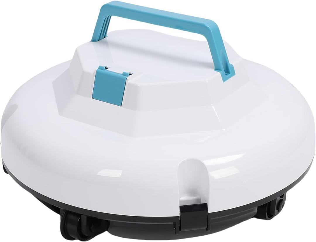 Cordless Robotic Pool Cleaner, Automatic Pool Vacuum with 120 Mins Runtime for Above & In Ground Pools up to 100 Square Meters (US Plug)