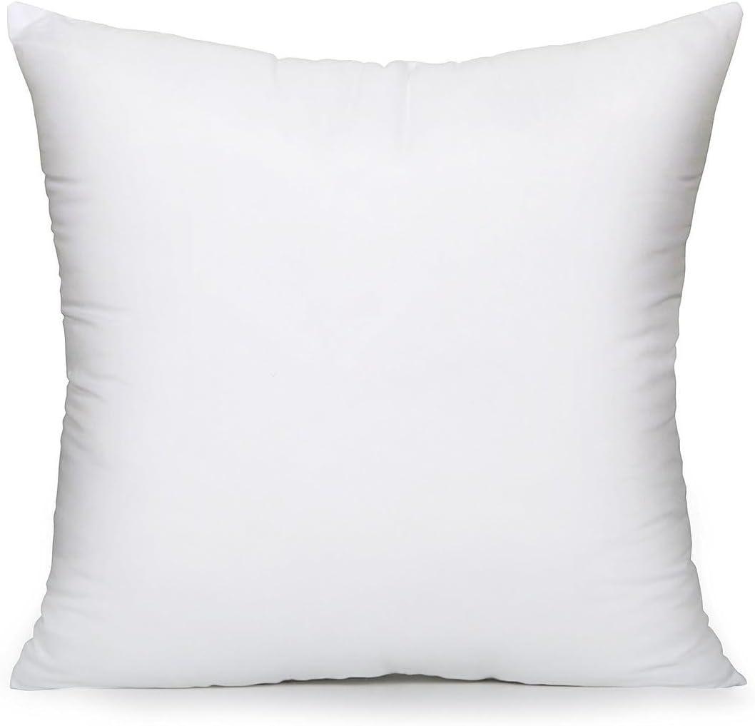 MoonRest Square Pillow Form Insert Hypoallergenic Sham Stuffer, 100% Polyester Microfiber Fill, Lined with Woven Cotton Blend Cover for Decorative Pillow Couch Sofa Bed Cushions 23 X 23