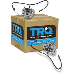 TRQ 2 Piece Front Wheel Bearing & Hub Assembly Set 4WD