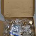 Ravinte 30 Pack Champagne Bronze Cabinet Knobs Mini Round Knobs Single Hole Solid Drawer Pulls for Dresser Drawers -1 Inch Diameter