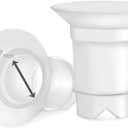 Maymom Flange Inserts 17 mm for Medela, Spectra 24 mm Shields/Flanges, Momcozy/Willow Wearable Cup. Compatible with Medela Freestyle, Harmony to Reduce 24mm Nipple Tunnel Down to 17 mm; 2pc/Each