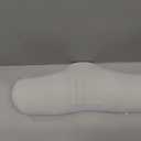 MYADDICTION Raised Center Cervical Support Pillow Curved Body Ergonomic Neck Pillow for Sleeping, Resting, Light Gray, Ice Silk