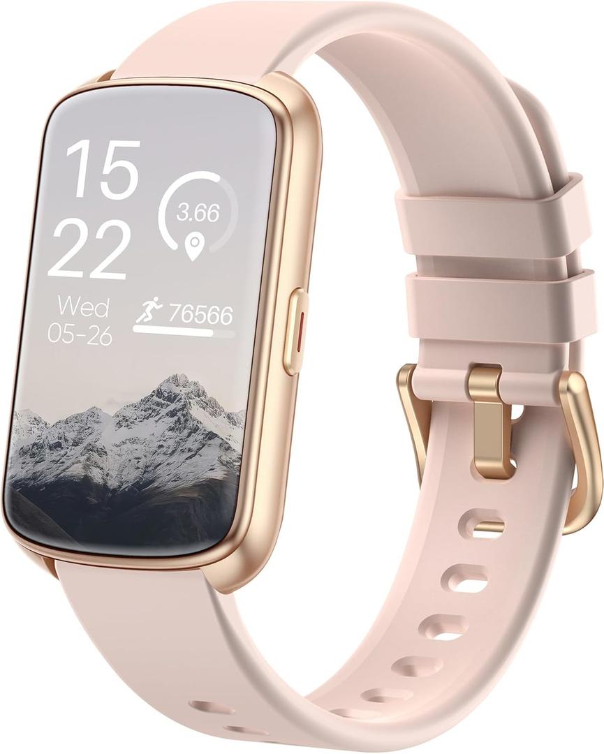 Fitness Tracker, Smart Watch with 24/7 Heart Rate/Blood Pressure/Blood Oxygen Monitor, Sleep Tracker, Step & Calorie Counter, IP68 Waterproof Fitness Watches for Women Men Compatible with Android & iPhone