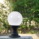 PRETYZOOM 2-Pack 3.93In White Acrylic Spherical Lampshade Replacement Outdoor Ball Lamp Shade for Ceiling Light Fixture Globe Covers