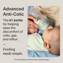 Tommee Tippee Advanced Anti-Colic 9 Oz BPA Free Baby Bottles, Newborn 0+ Months, Slow Flow Breast-Like Nipple, Unique Design Keeps Air Away from Milk and Baby, Clear, Pack of 4