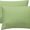 iMaylex Soft 100% Egyptian Cotton Zipper Closure Pillowcases, Cozy and Lightweight Pillow Case, Set of 2,St. Patrick's Day,Olive Green, Standard, 20" x 26"
