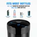 Car Cup Holder Phone Holder, Universal Adjustable Cell Phone Cup Holder Expander for Car, Fits All 4.0-7.0 Inches Smartphones, Most Bottles 20-40 oz, Black
