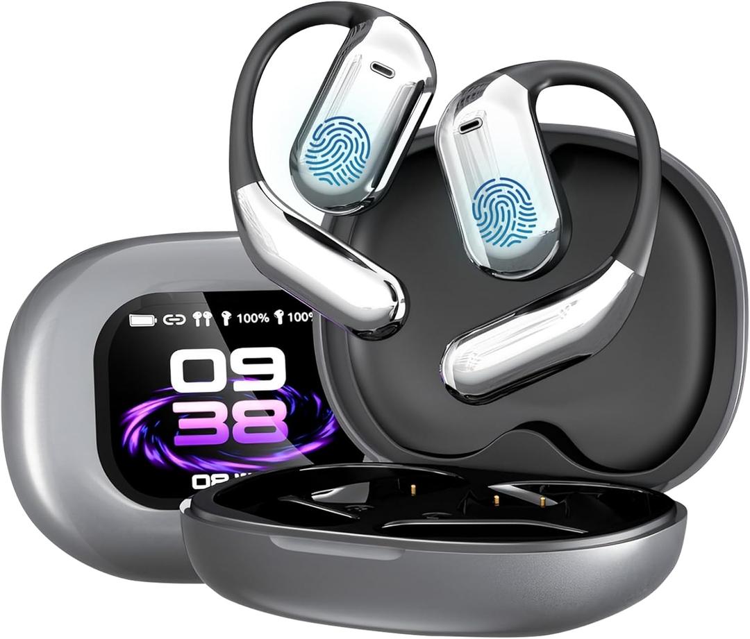 AI Translation Earbuds Real Time, 144 Languages 4 Translation Modes AI Translating Earbud, 3-in-1 Translator Headphones with Bluetooth 5.4 LED Display IPX5 Sweatproof for Travel Business Learning (Black)
