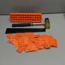 REXBETI Laminate Wood Flooring Installation Kit, LVP Installation Kit, Vinyl Flooring Tools - Tapping Block with Handle, Pull Bar, Double-Faced Mallet and Spacers