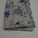 Outdoor Curtains for Patio, Blue Gray Spring Floral Energy Saving Drapes Grommet Top Curtains, Vintage Botanical Outside Curtain for Porch, Gazebo, Deck, 80" x50"