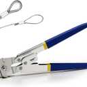 Wire Rope Crimping Tool, Swager Tool for Aluminum Crimping Loop Sleeves up to 2.2mm, 1/64in to 3/32in Stainless Steel Cable Crimper for Cable Crimping and Swaging Projects