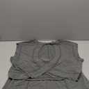 BB&KK Womens 2 Piece Outfits Open Back Crewneck Cap Sleeve Tunic Top Drawstring Short Sets Lounge Athletic Matching Set (Large, Dark Gray)