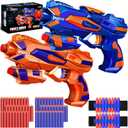 2 Pack Blaster Guns Toy​, Guns Toys for Kids Age 6 8 Birthday Gift for 6-7 Year Old Boys Girls Ideas Gifts for Boys Kids Age 6 10 Outdoor Games Toys for 9 yr Old Boy