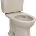 TOTO Drake Two-Piece Elongated 1.28 GPF TORNADO FLUSH Toilet with CEFIONTECT, Bone - CST776CEG#03