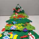 Felt Christmas Tree for Toddlers, Montessori Christmas Trees with Lights for Kids, DIY Xmas Decorations Wall Hanging Kids Gifts Party Supplies