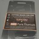 Titanium Cutting Board Set of 3, Titanium Cutting Boards for Kitchen, 100% Double-Sided Titanium Cutting Boards, Separate Raw and Cooked Food Areas, Non-Toxic, Dishwasher Safe (S+ M + L)