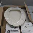 KOHLER 4636-RL-96 Cachet ReadyLatch Elongated Toilet Seat Slow Close Soft Close, Toilet Seat Quiet Lid, Contoured Grip-Tight Bumpers Installation Hardware, Apartment Essentials, Biscuit