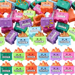 48 Pcs Funny Rubber Dumpster Trash Shape Employee Appreciation Gift Funny Coworker Gift for Office Team Emotional Desk Accessories for Staff Office Nurse Stress Relief (Muticolor)