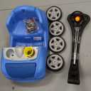 Step2 Whisper Ride II Buggy Kids Push Car, Ride On Toy, Stroller Substitute, Includes Seat Belt & Horn, Made of Durable Plastic, Max Weight 50 lbs., For Toddlers 1.5-4 Years Old, Blue (Large)