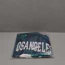 PORRCEY Juniors Short Sleeve Print Sequin Funny Dress Shirts (Green,XXL)