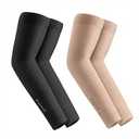 ProtectX 2 Pairs Sun Protection UV Cooling Arm Sleeves for Men Women, Breathable, Moisture-Wicking, Compression for Golf, Cycling, Football, Sports, Outdoor activities