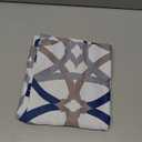 DriftAway Alexander Blackout Valances for Windows Thermal Insulated Kitchen Topper Geometric Moroccan Mid Century Pattern Match Thick Bathroom Curtain Valance Rod Pocket 52 Inch by 14 Inch Navy/Gray