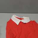 Aphratti Women's Long Sleeve Fall Dresses 2025 Casual Peter Pan Collar A Line Fit and Flare Skater Goth Dress (Red), Size: X-Large