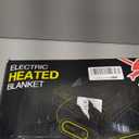 Heated Electric Blanket Queen Size - 84" x 90" Heating Blanket with Dual Control, 10 Heating Levels & 8 Hours Auto Off, Soft Warm Flannel Blanket, Christmas Birthday Gifts for Senior Grandma