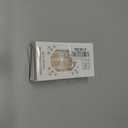 3 x MERVF Medium Press on Nails Oval Fake Nails Yellow French Tip Glue ons Nail Glitter Design Round Acrylic Summer False Nails for Women Glossy 24pcs