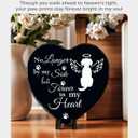 Dog Memorial Garden Stone Sympathy Gift for Loss of Dog, Forever in Memory Remembrance Plaque Pet Passing Away Grave Marker Gift for Healing and Comfort