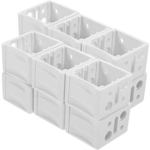 Healifty 30Pcs White Blind Brackets for Easy Installation Hold Down Bracket for Mini Blinds Suitable for Interior Exterior Mounting Reliable Support for Window Treatments