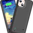 Sitong [Upgraded Battery Case for iPhone 12 mini & iPhone 13 mini, 4000mAh Rechargeable Extended Battery Charging/Charger Case, Add 100% Extra Juice (5.4 Inches) Black