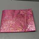 SiinvdaBZX 4 Pcs Hot Pink Table Runner 120 Inch 10 Ft, Sheer Gauze Tulle Sequin Golden Glitter Metallic Foil Table Runners for Dining Wedding Anniversary Party Birthday Christmas Thanksgiving