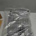 Dish Drying Rack in Sink With Non-Slip Silicone Mat Set, Expandable Carbon Steel Dish Drainers for Kitchen Counter, Bowl Dryer Rack Mat for Inside Sink, Over The Sink D ish Racks(COLOR:Grey+Silver)