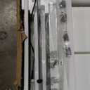 Marsail Glass Standing Desk with Drawer, 48 x 24 inch Electric Standing Desk, Height Adjustable Desk with One-Piece Tabletop & USB Charging Ports, Sit Stand Desk with Storage for Home & Office White