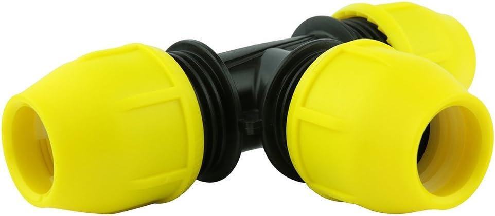 HOME-FLEX Underground IPS Yellow Poly Gas Pipe Tee (1/2)