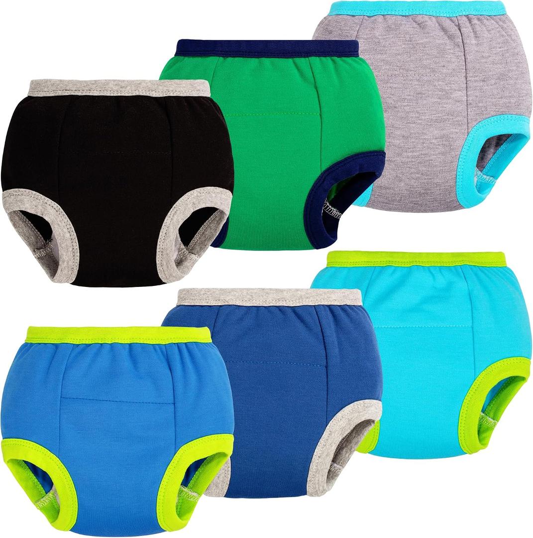 BIG ELEPHANT Toddler Training Pants, Soft Cotton Absorbent Training Underwear for Baby Boys & Girls, Size: 2T