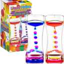Liquid Motion Bubbler Sensory Timer, 2 Minute  Big Calming Sensory Bubble Toy for Kids with Autism ADHD Anxiety or Special Needs (2 Pack)