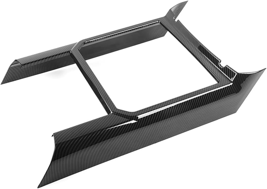 JeCar Center Console Gear Shift Panel Cover Trim Compatible with Ford F150 F250 F350 F450 Interior Accessories 2015-2020, Carbon Fiber (fit for Column Shifter Models)