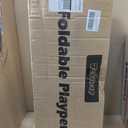 Foldable Baby Playpen, 50"50" Play Yard Playpen for Babies and Toddlers 1-3, Portable Playpen with Mat, Play Fence Gate Corrales para Bebes (Grey)