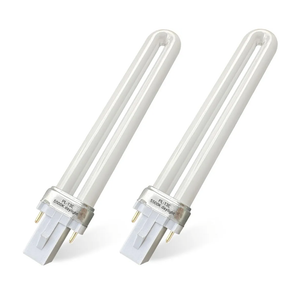 PL13-E-FFP 13W Type E Fluorescent Light Bulb Compatible with Electronic Ballast Bulb,Replace for Ottlite T1333E,5500K Bright Natural Daylight,G23 Base,2Pack