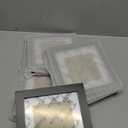 ZXT-parts 6x6 Picture Frames with Mat 4x4 Opening Set of 4 Pack. Black 6x6 Square Photo Frame. Solid Wood, Perspex Panel(Not Glass). The Table or The Wall