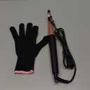 Hair Curling Wand, 0.5-1Inch Tapered Curling Iron, Professional Ceramic Hair Curler Wand with Heat-Resistant Glove, Dual Voltage (Pink)