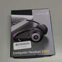 JIAMQISHI Wireless Headset with Mic for Work, Bluetooth V5.2 Headphones with AI Noise Cancelling Microphone, USB Dongle, Clear Calls & Mic Mute, for Laptop, PC, iPhone & Android Phones (Black)