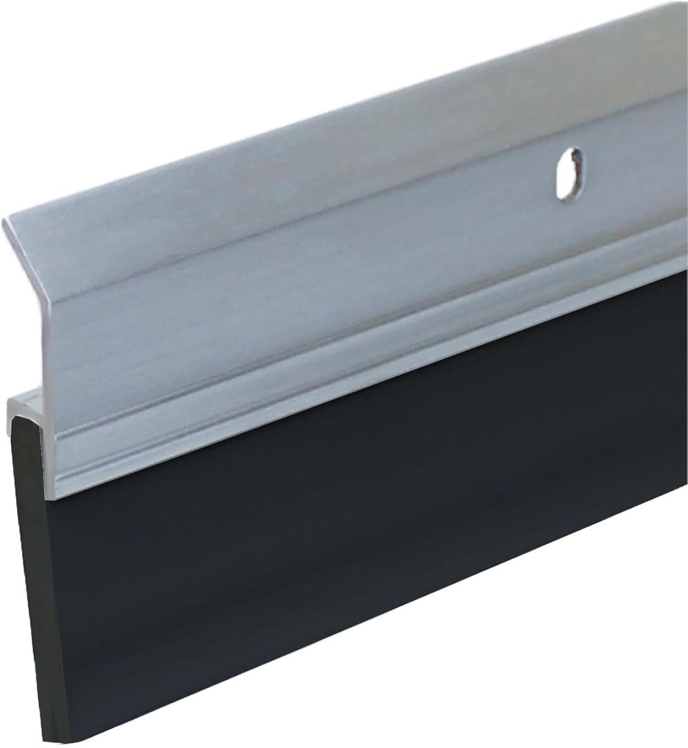 Randall Manufacturing V-63-GB - All-Season Door Sweep, Heavy Duty Aluminum, Ideal for Residential & Commercial Use, Easy Installation with Heavy Rubber Seal, Ensure Comfort and Security (36 Inches)
