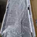 Feonase Full Size Bed Frame with Headboard, Type-C & USB Port, Fast Charging Metal Platform Beds, Velvet Upholstered Headboard & Footboard, 12" Under Bed Storage Space, Noise-Free, Gray (Grey)