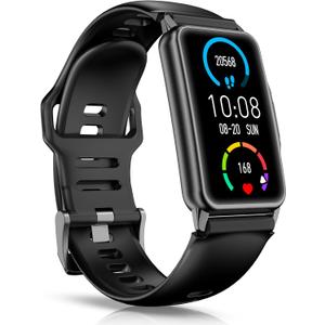Smart Watch Fitness Tracker with 24/7 Heart Rate, Blood Oxygen Blood Pressure Monitor Sleep Tracker 120 Sports Modes Activity Trackers Step Calorie Counter IP68 Waterproof for Andriod iPhone Women Men (Graphite Black)